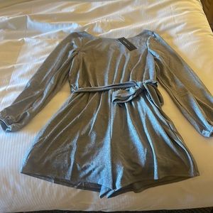 Really cute, silky fabric BCBG romper